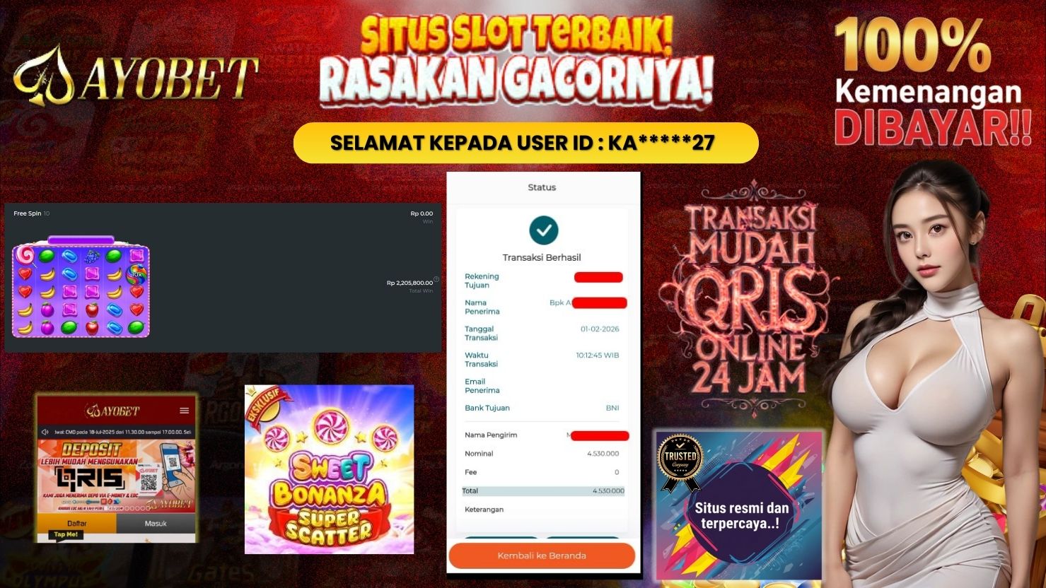 AYOBET JACKPOT SLOT SWEET BONANZA SUPER SCATTER